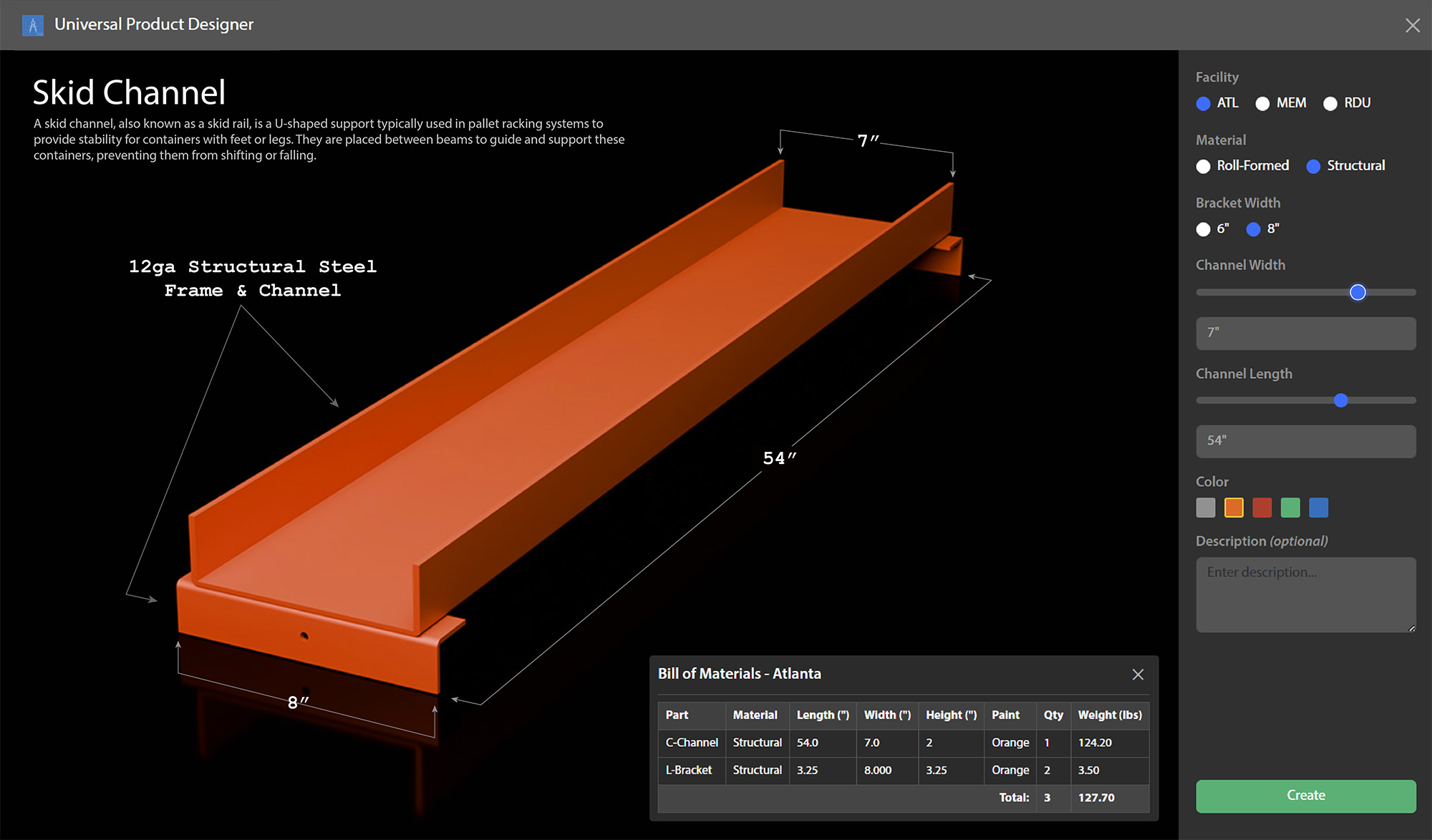 3D Product Designer application interface